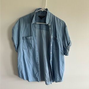 Express Light Blue Button Down Shirt
